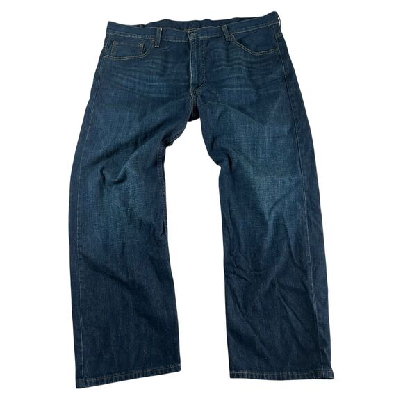Levis 569 Loose Fit Jeans Men’s 38x30 Dark Wash Baggy Straight Denim Y2K - Picture 2 of 13